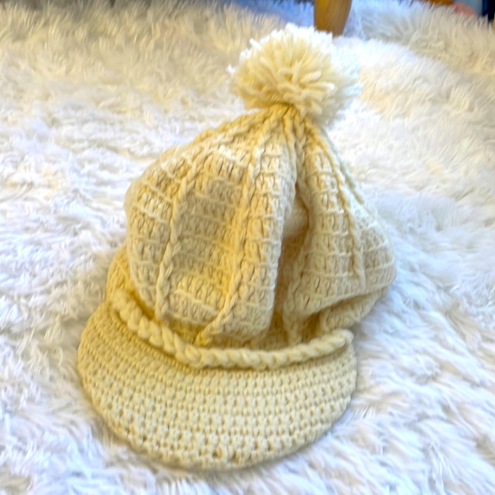 Hand knitted cap